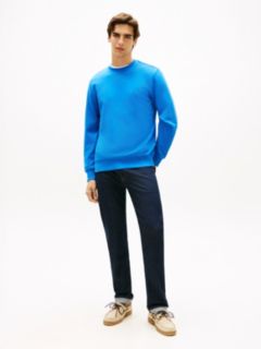 Terry Crew Neck Sweatshirt — Blue 3