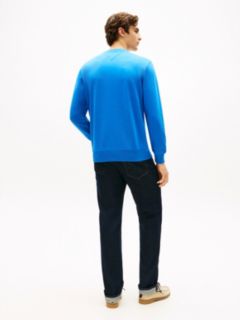 Terry Crew Neck Sweatshirt — Blue 4