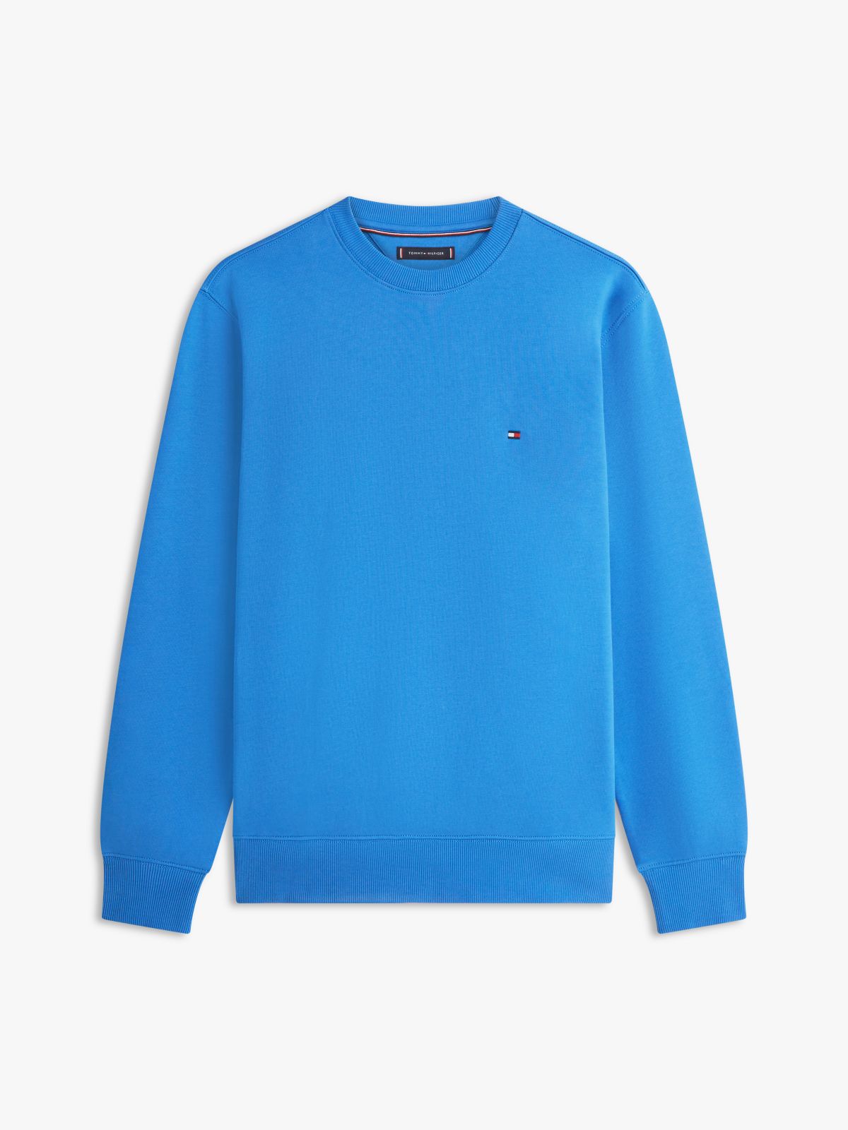 Terry Crew Neck Sweatshirt — Blue