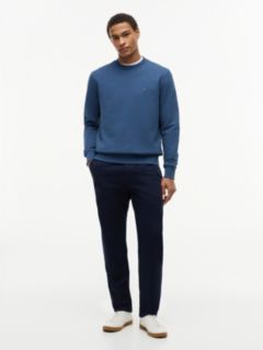 Terry Crew Neck Sweatshirt — Blue 2