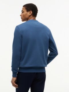 Terry Crew Neck Sweatshirt — Blue 4
