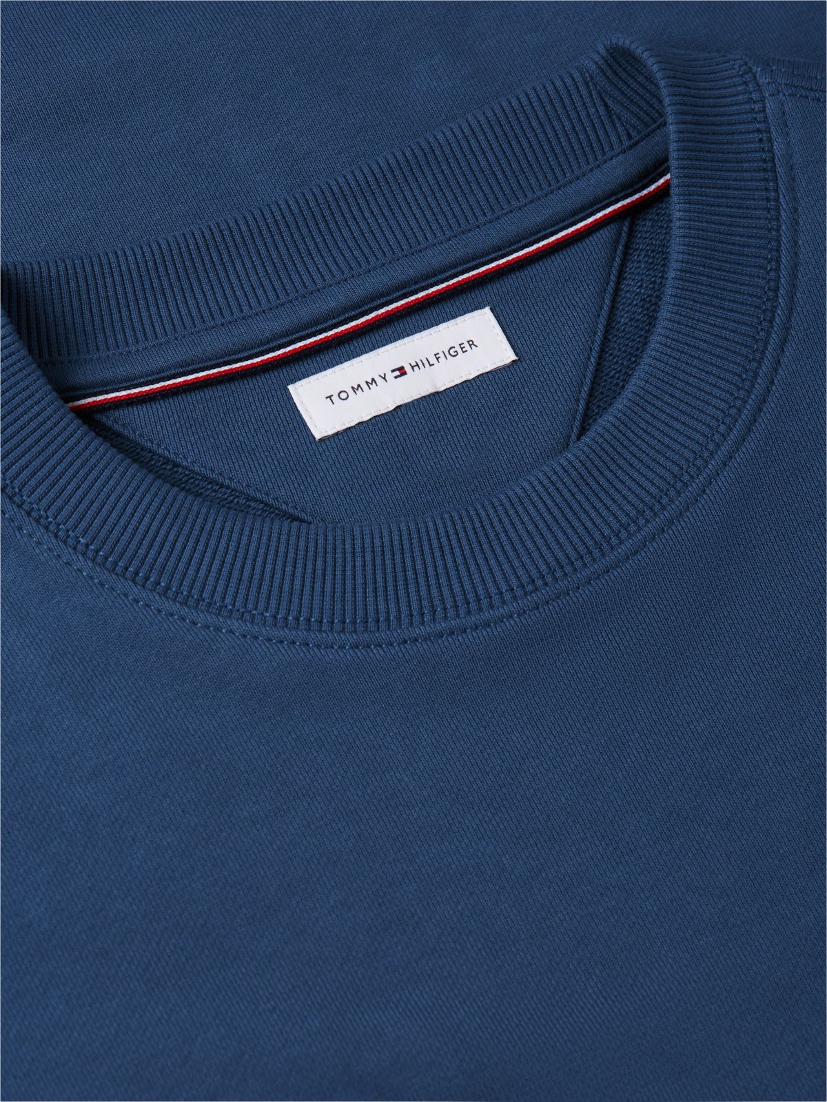 Terry Crew Neck Sweatshirt — Blue