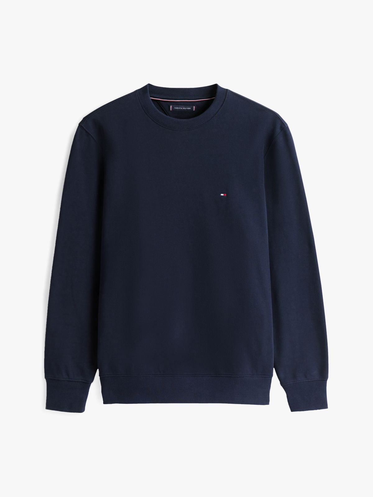 Terry Crew Neck Sweatshirt — Blue