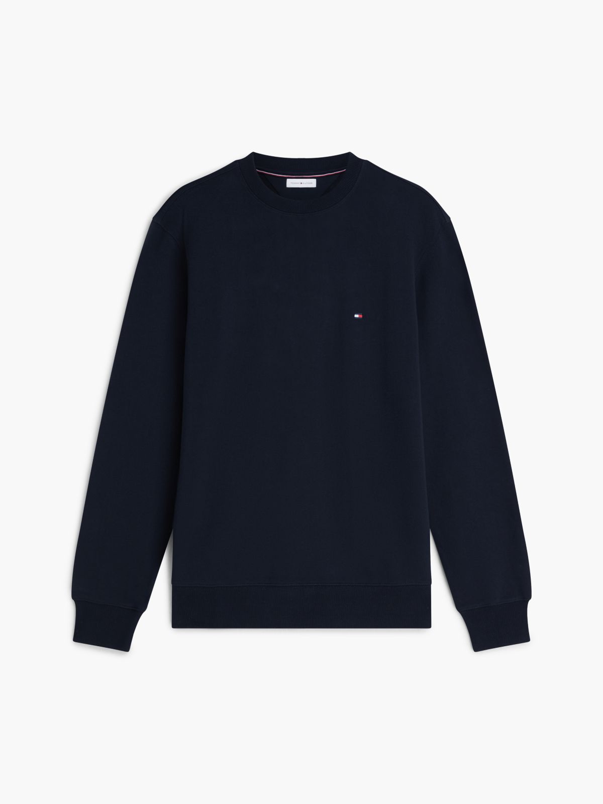 Terry Crew Neck Sweatshirt — Blue