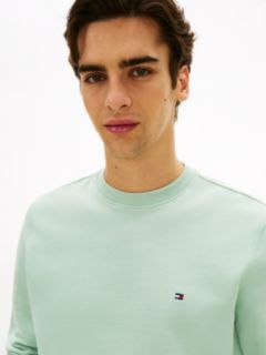 Terry Crew Neck Sweatshirt — Green 2