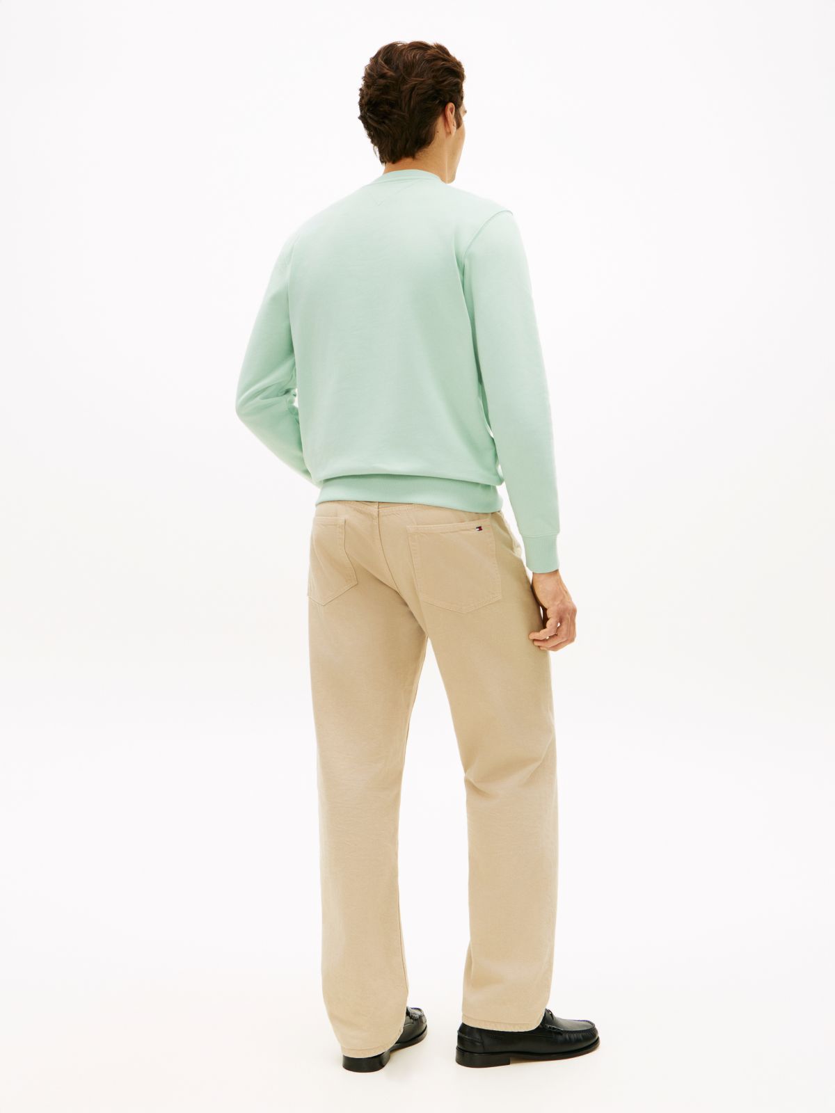 Terry Crew Neck Sweatshirt — Green