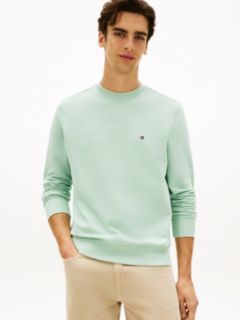 Terry Crew Neck Sweatshirt — Green 1