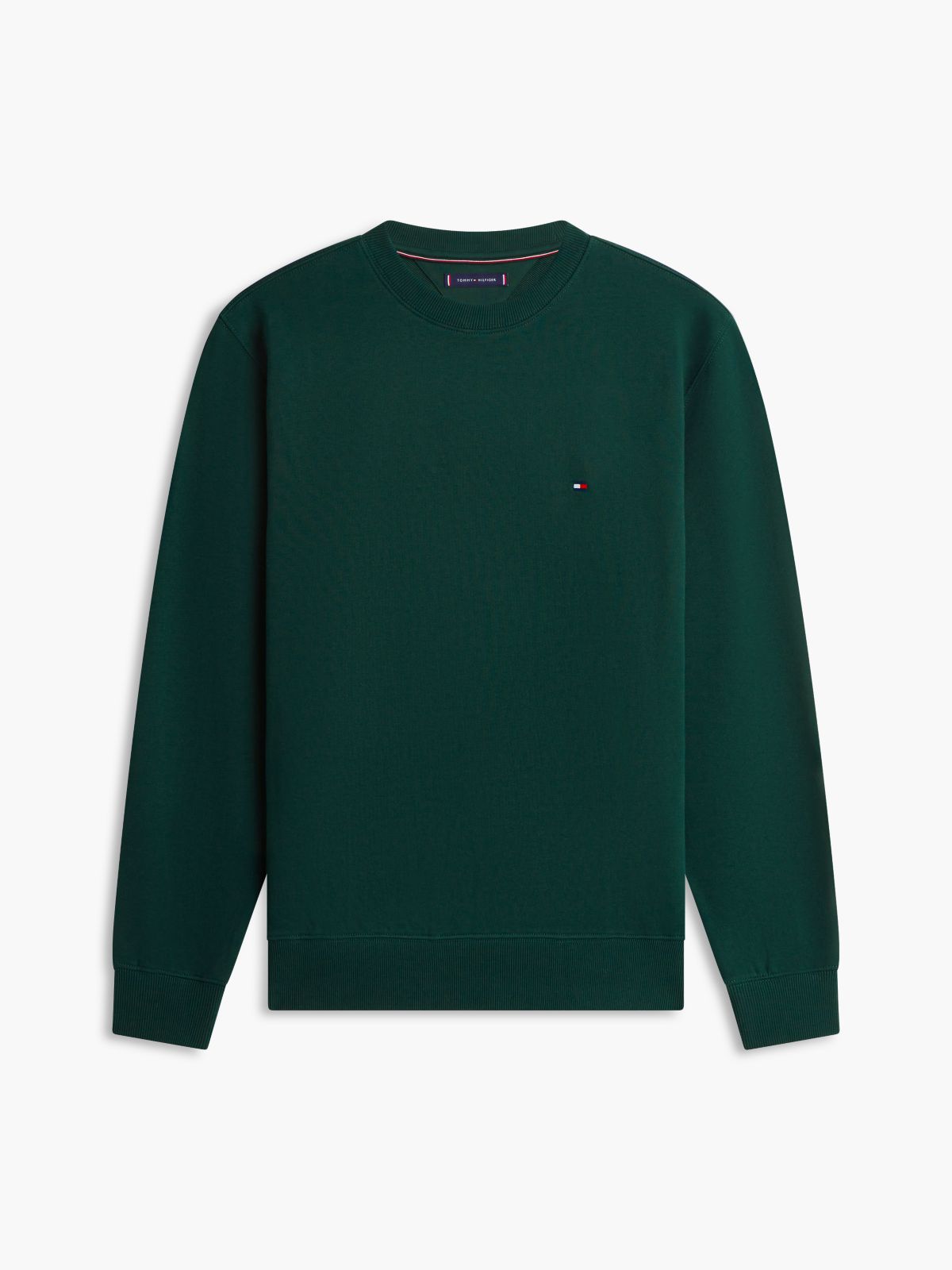 Terry Crew Neck Sweatshirt — Green