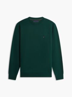 Terry Crew Neck Sweatshirt — Green 5