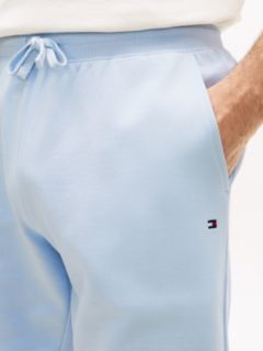 Flag Embroidery Terry Sweat Shorts — Blue 3