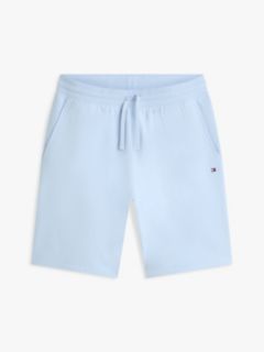 Flag Embroidery Terry Sweat Shorts — Blue 5