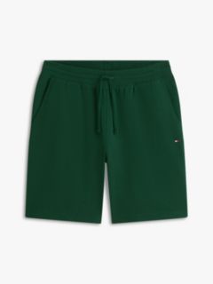 Flag Embroidery Terry Sweat Shorts — Green 5