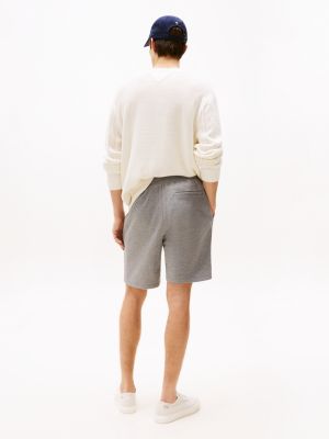 grey flag embroidery sweat shorts for men tommy hilfiger