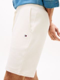 Flag Embroidery Terry Sweat Shorts — Yellow 3
