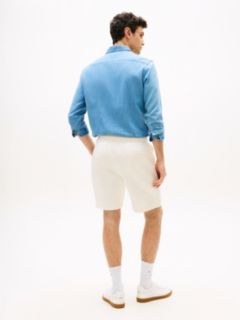 Flag Embroidery Terry Sweat Shorts — Yellow 4