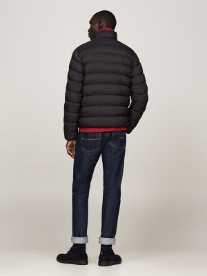 schwarz steppjacke mit thermo-isolierung für herren - tommy hilfiger