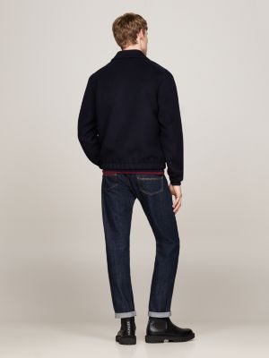 blau ivy jacke mit hohem wollanteil für herren - tommy hilfiger