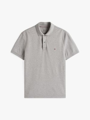 grey sport th flex regular polo shirt for men tommy hilfiger