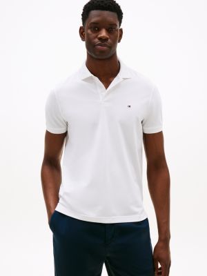 white performance th flex regular polo shirt for men tommy hilfiger