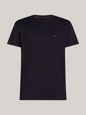 t-shirt sport th flex blu da uomini tommy hilfiger