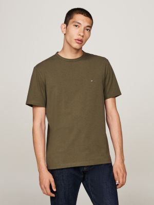 khaki sport th flex t-shirt für herren - tommy hilfiger