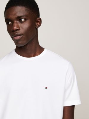 white performance th flex t-shirt for men tommy hilfiger