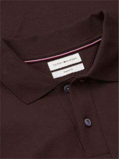 Fluid Cotton Long Sleeve Polo Shirt — Brown 6