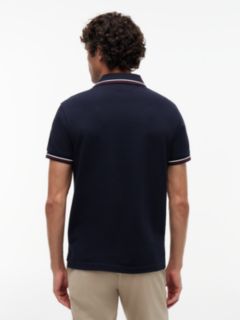 Slim Fit Tipped Polo Shirt — Blue 4