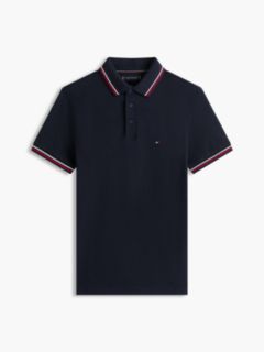 Slim Fit Tipped Polo Shirt — Blue 6