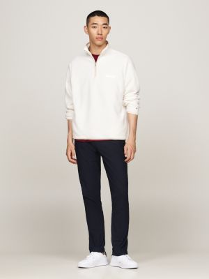 blue denton moisture wicking straight chinos for men tommy hilfiger