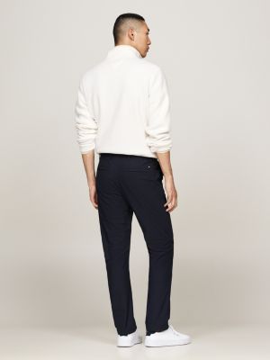 blue denton moisture wicking straight chinos for men tommy hilfiger