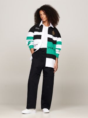 Tommy x Mercedes F1 x CR Logo-Chinos mit abnehmbaren Beinen 