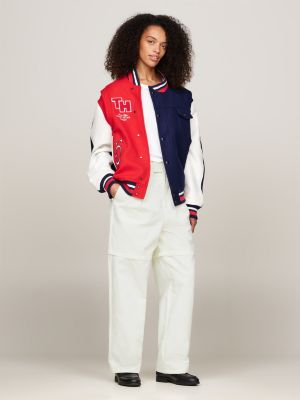 pantalón chino tommy x mercedes f1 x cr blanco de hombres tommy hilfiger