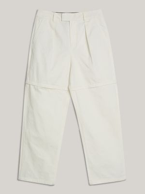 pantalón chino tommy x mercedes f1 x cr white de hombres tommy hilfiger