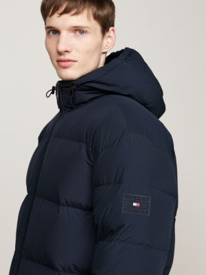 Water Repellent Down Puffer Jacket Blue Tommy Hilfiger