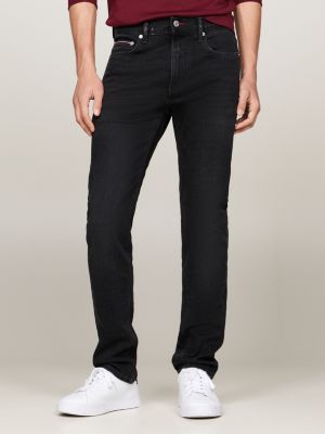 TH Flex Bleecker Black Slim Jeans Black Tommy Hilfiger