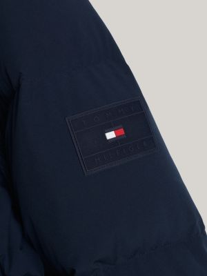 blau adaptive puffer-jacke mit daunen und kapuze für herren - tommy hilfiger