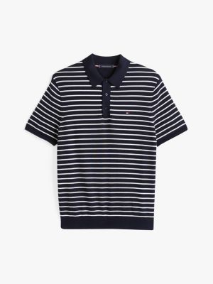 multi regular fit knit polo shirt for men tommy hilfiger