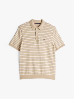 multi regular fit knit polo shirt for men tommy hilfiger