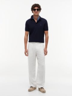 Regular Fit Fine Knit Polo Shirt — Blue 2