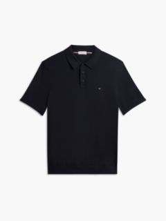 Regular Fit Fine Knit Polo Shirt — Blue 5