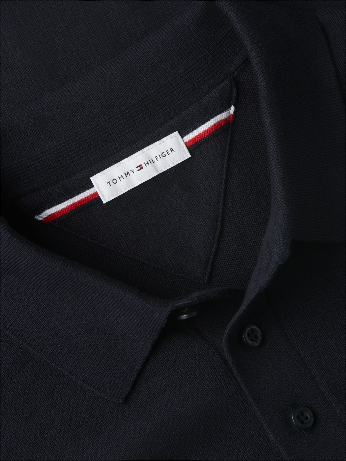 Regular Fit Fine Knit Polo Shirt — Blue