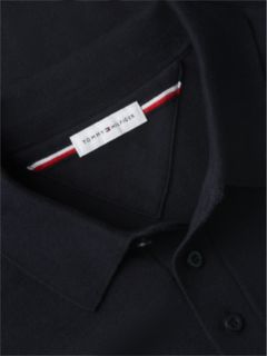 Regular Fit Fine Knit Polo Shirt — Blue 6