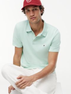 Regular Fit Fine Knit Polo Shirt — Green 3
