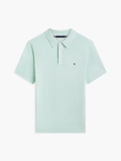 Regular Fit Fine Knit Polo Shirt — Green 5