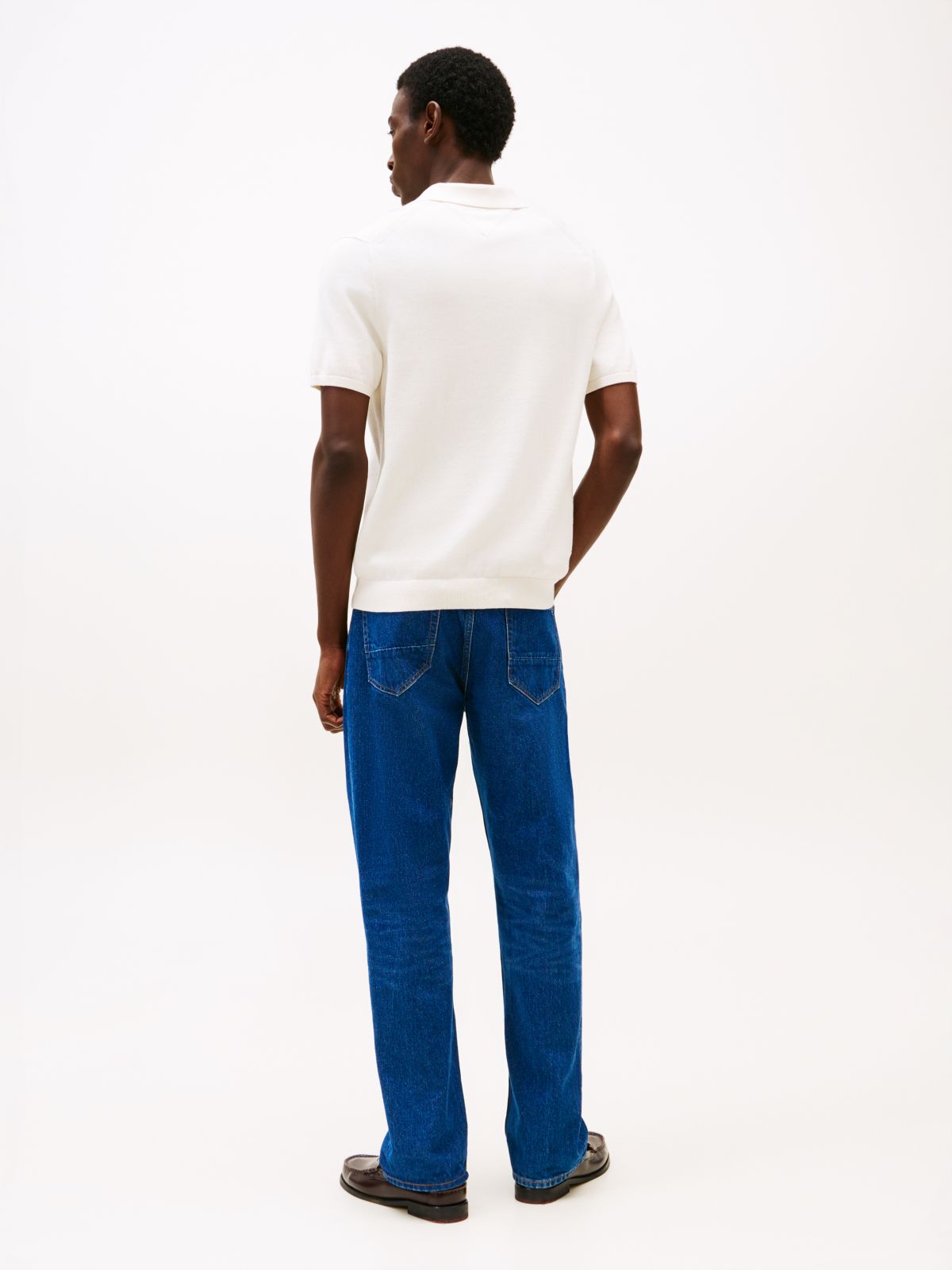 Regular Fit Fine Knit Polo Shirt — Yellow