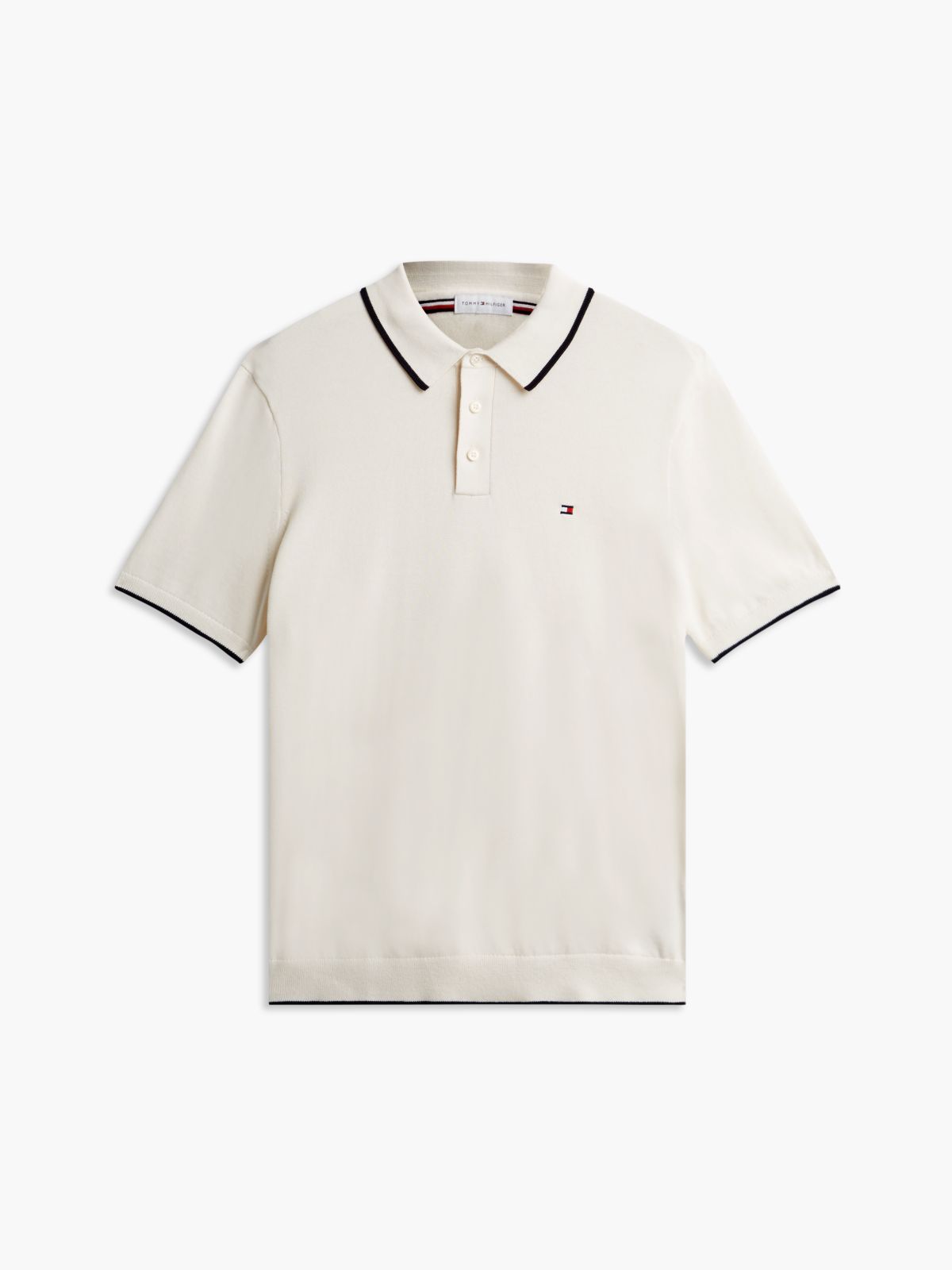 Regular Fit Fine Knit Polo Shirt — Yellow
