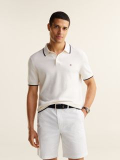 Regular Fit Fine Knit Polo Shirt — Yellow 1