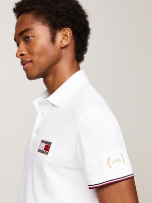 Tommy Hilfiger Paris 1985 Collection Slim Fit Poloshirt | Weiß 