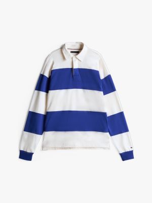 multi relaxed fit rugby-shirt mit blockstreifen für herren - tommy hilfiger